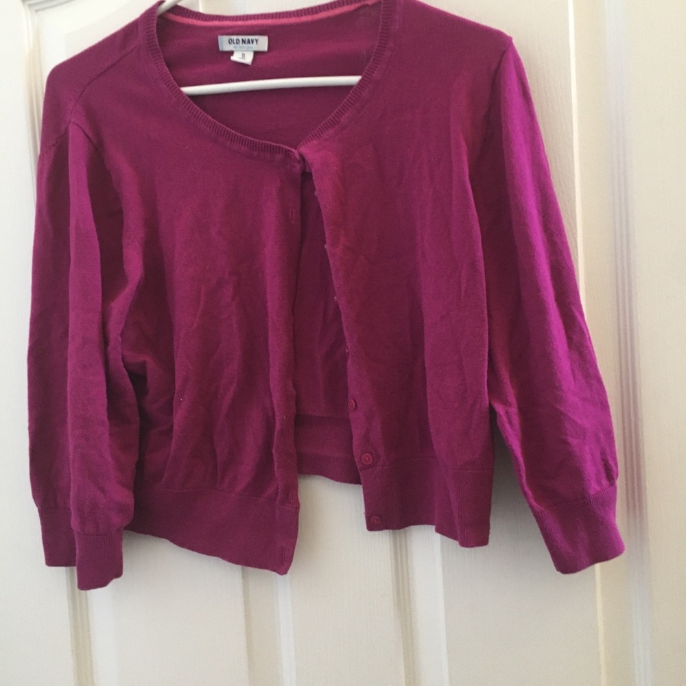 FINAL MARKDOWN Ladies old navy cropped cardigan small